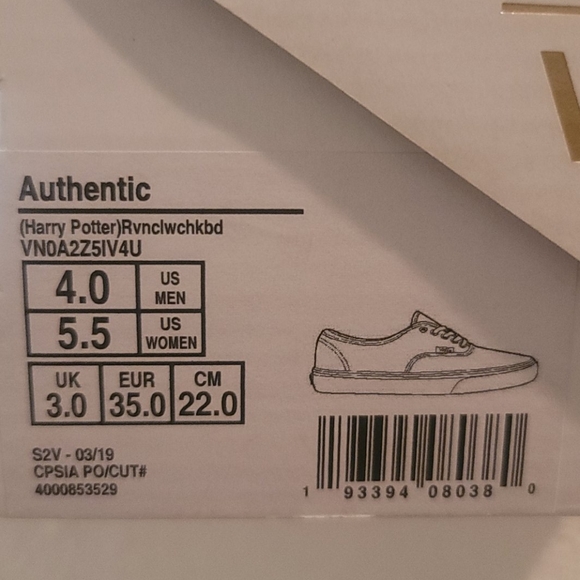 Authentic Harry Potter Ravenclaw Vans - Picture 10 of 11